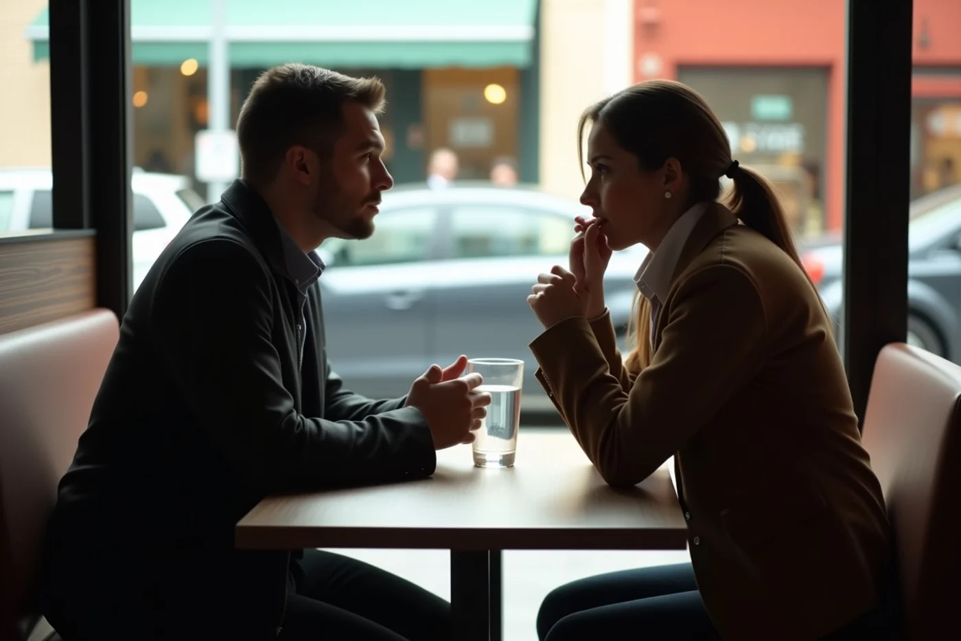 When first-date nerves hit after years with one partner - supporting editorial photograph